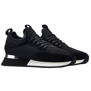 Mallet Mens Archway Leather Sneakers / Black